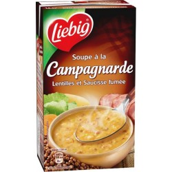 Liebig Soupe à la Campagnarde Lentilles et Saucisse Fumée (lot de 3)