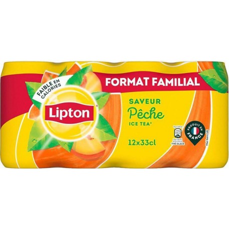 Lipton Ice tea saveur pêche 12 x 33 cl