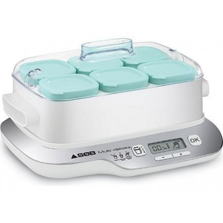 SEB Yaourtière Multi Delices Express Compact 6 Pots YG6571FR YG660100 (YY3899FB)