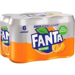 Fanta Zéro Orange 33 cl (pack de 6)