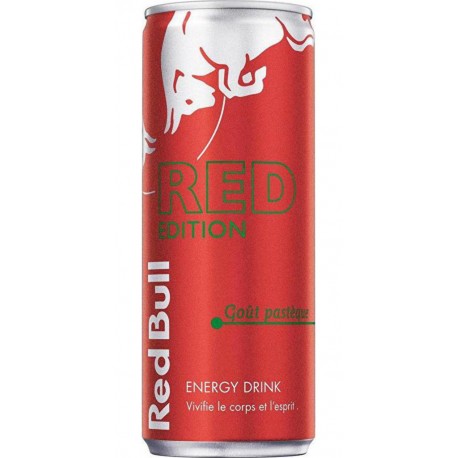 Red Bull Boisson énergétique RED édition Pastèque 25cl (lot de 6)