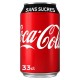 Coca-Cola Soda à base de cola sans sucres 12 x 33cl (pack de 12)
