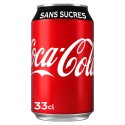 Coca-Cola ZERO SANS SUCRE x20 cannettes de 33cl (pack de 20)