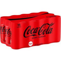Coca-Cola Soda à base de cola sans sucres 33cl (pack de 15)