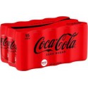 Coca-Cola Soda à base de cola sans sucres 33cl (pack de 15)