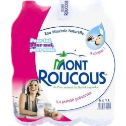 Mont Roucous Eau plate 1L (pack de 6)