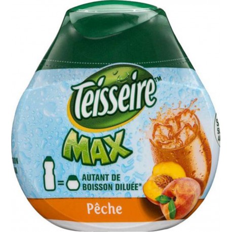 Teisseire Max Pêche 66ml (lot de 4 gourdes)