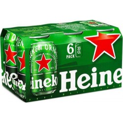 Heineken Bière blonde 5% 6 x 33 cl 5%vol. (pack de 6)