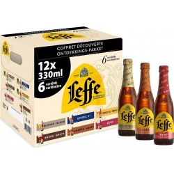 LEFFE Bière découverte 6 variétés 12x33cl