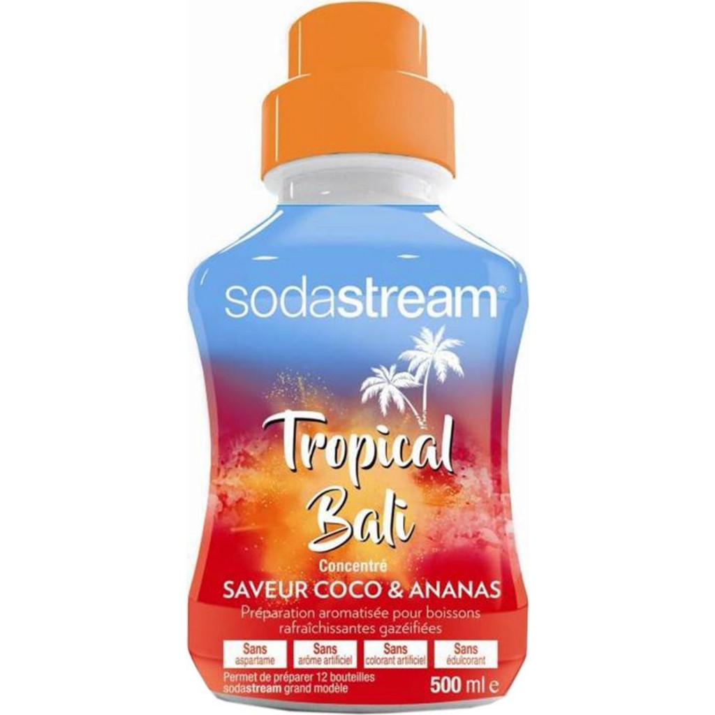Sodastream Tropical Bali Concentré Saveur Coco et Ananas 500ml (lot de 5) 
