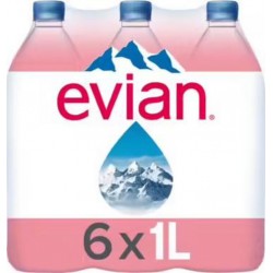Evian 1L (pack de 6)