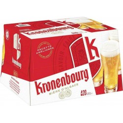 Kronenbourg Bière blonde 25cl 4.2%vol. (pack de 20)