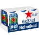 Heineken Bière sans alcool 0.0% 0.0° x6 33cl (pack de 6)