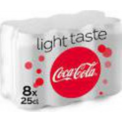 Coca-Cola LIGHT BOITE 8x25cl (pack de 8)