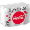 Coca-Cola LIGHT BOITE 8x25cl (pack de 8)