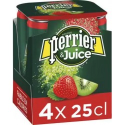 Perrier Juice Fraise & Kiwi 25cl (pack de 4)