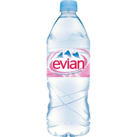 Evian 1L (lot de 2 packs de 6 soit 12 bouteilles)