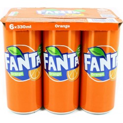 Fanta Soda orange Canette 6x33cl