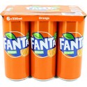 Fanta Soda orange Canette 6x33cl