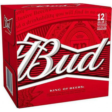 BUD 5° 12 X 25CL 5% 12 x 25 cl 5%vol. (pack de 12)