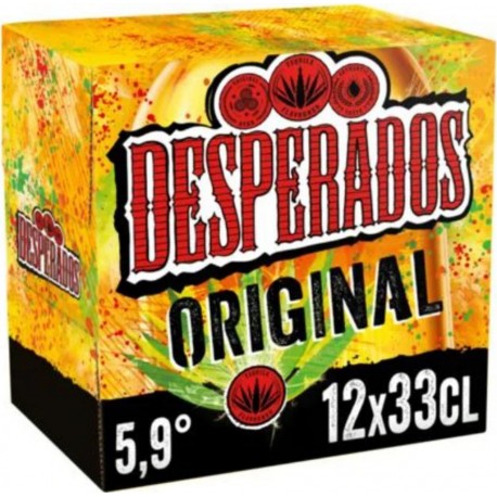 Bière blonde Tequila Desperados 5.9%vol. 12x33cl (pack de 12)