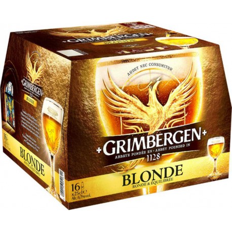 GRIMBERGEN BLONDE 16x25cl (pack de 16)