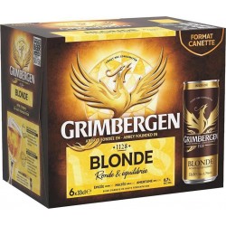 Bières blondes Grimbergen 6X33cl 6.7%vol. (pack de 6)