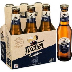 Fischer Bière blonde 25 cl 6%vol. (pack de 6)