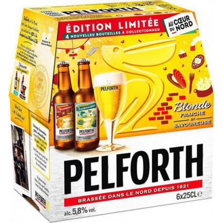 Pelforth Bière blonde 5.8% 6 x 25 cl 5.8%vol.