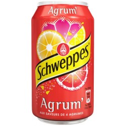 Schweppes Agrum 33cl (lot de 3 packs de 24 soit 72 canettes)