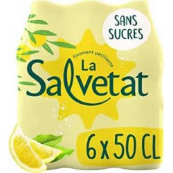 Eau gazeuse aromatisée Salvetat Citron 6x50cl (pack de 6)