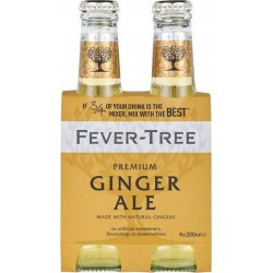 Fever Tree Boisson ginger ale premium mixer bouteilles
