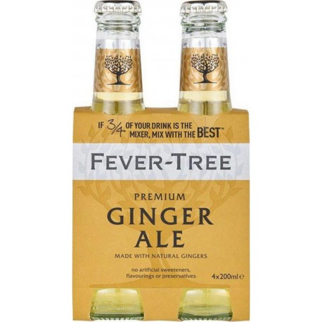 Fever Tree Boisson ginger ale premium mixer bouteilles