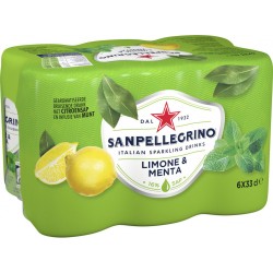 San Pellegrino Limone & Menta 6x33cl (pack de 6)