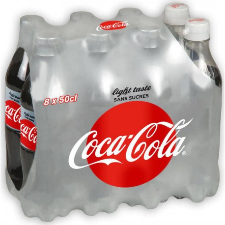 Coca-Cola Light 50cl sans sucres 8x50cl (pack de 8)