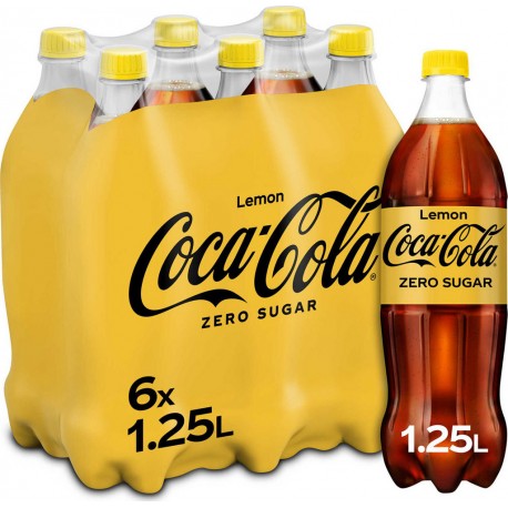 Coca-Cola PET ZERO LEMON 6x1,25L (pack de 6)