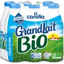 CANDIA Grandlait lait demi-écrémé bio UHT 6x1L