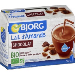 BJORG Lait d'amande chocolat calcium bio 3x20cl