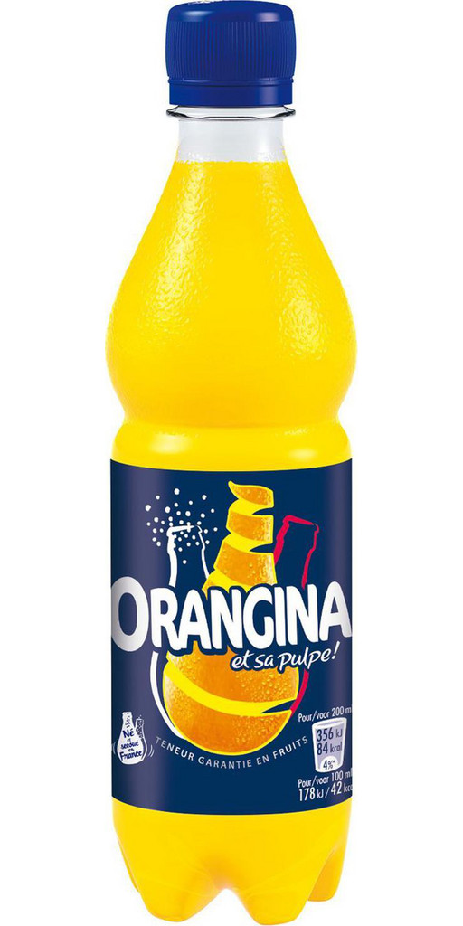 ORANGINA Boisson gazeuse à la pulpe de fruit jaune bouteilles mini 4x20cl  pas cher 