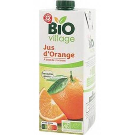 Bio Village Jus d'Orange à base de concentré 1L