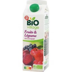 Bio village 100% pur jus Betterave Pomme Fraise Fruits & Légume 1L