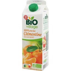 Bio Village 100% pur jus de Clémentine 1L
