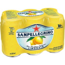 San Pellegrino Eau minérale gazeuse saveur Citron Limonata 6 x 33cl (pack de 6)