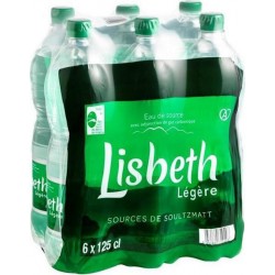 Eau gazeuse Lisbeth Légère 6x1,25L (pack de 6)