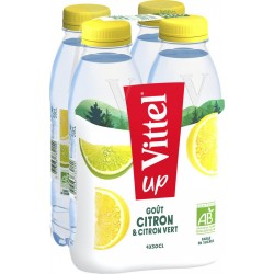 Eau aromatisée Vittel Citron citron vert Bio 4x50cl (pack de 4)