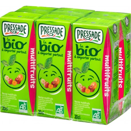 Pressade Nectar Multifruits Bio Briquettes 6x20cl (pack de 6)