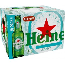 Bière blonde Heineken Silver 20x25cl (pack de 20)