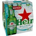 Bière blonde Heineken Silver 6x25cl (pack de 6)