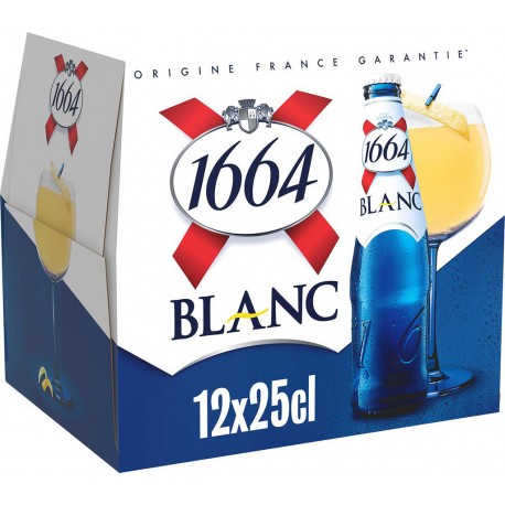 Kronenbourg KRON 1664 BLANC 12X25cl (pack de 12)