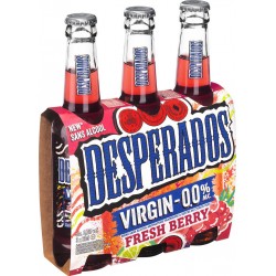 Desperados Virgin Fresh Berries 0% 33cl (pack de 3)